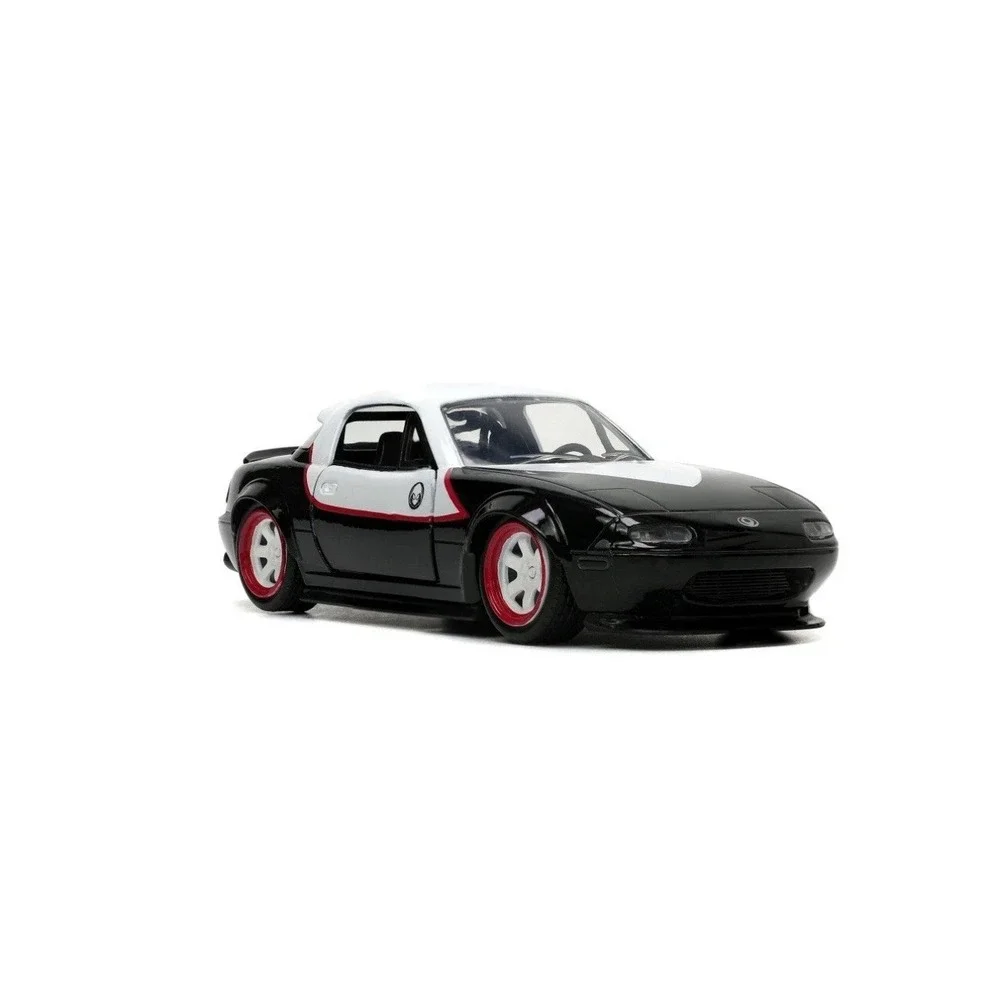 Jada 1:32 Hollywood Rides Spider Man Ghost Spider & 1990 Mazda Miata 33662 New